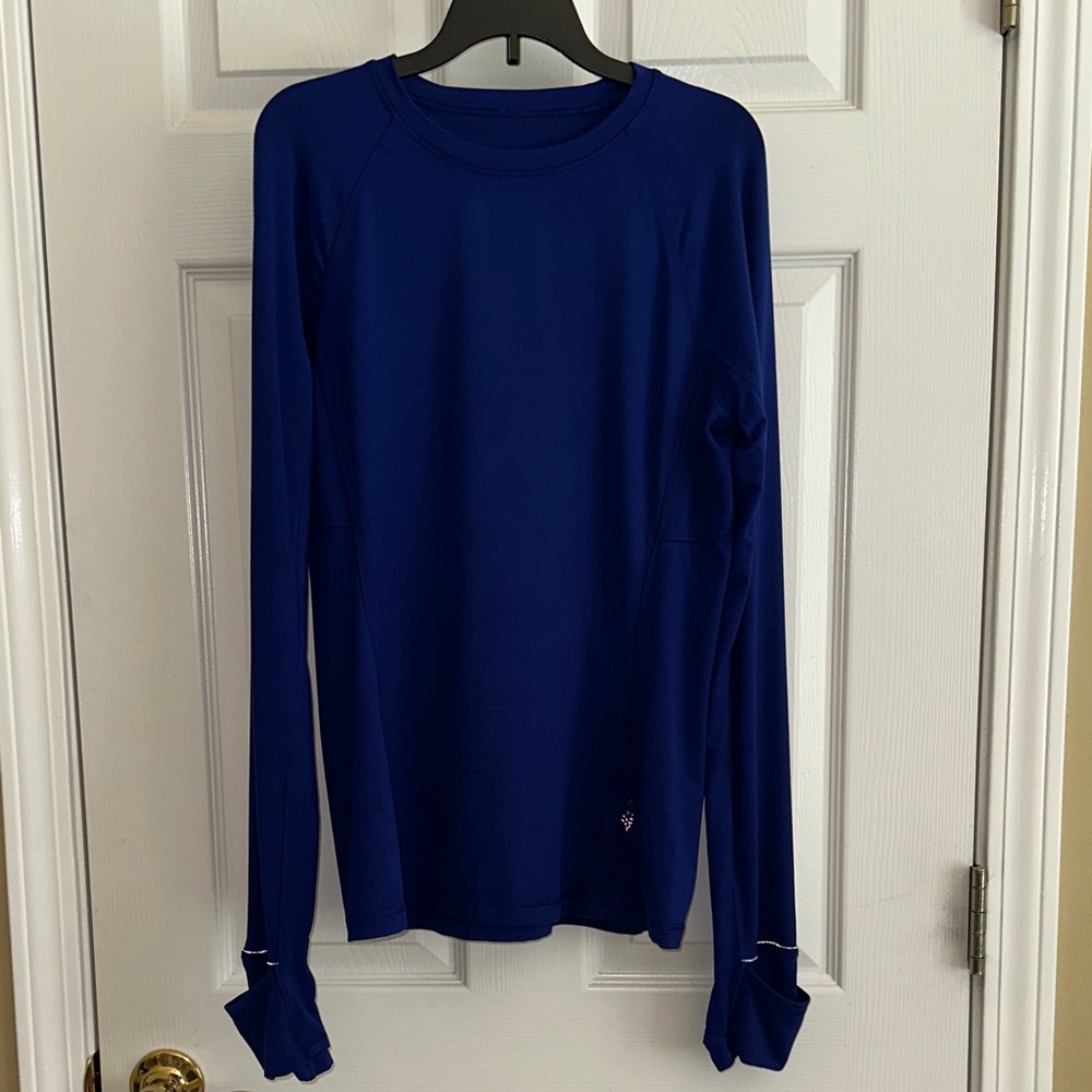 Lululemon Rulu Deep Sea Blue Long Sleeve Top